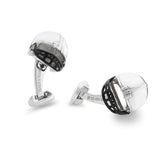 Sterling Silver American Football Helmet Cufflinks