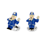 Sterling Silver Policeman Cufflinks