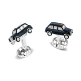 Sterling Silver Black Cab Cufflinks