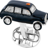 Sterling Silver Black Cab Cufflinks