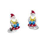 Sterling Silver Gnome Cufflinks