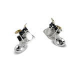 Sterling Silver Black Enamel Drum Kit Cufflinks