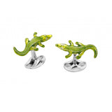 Sterling Silver Crocodile Cufflinks