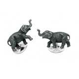 Sterling Silver Elephant Cufflinks