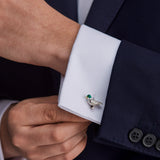 Sterling Silver Duck Cufflinks