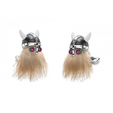 Hairy Viking Skull with Black Helmet and Ruby Eye Dress Set