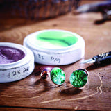 Deep Green Winter Haze Cufflinks