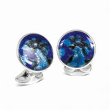 Rich Blue Winter Haze Cufflinks