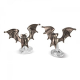 Sterling Silver 'Bold' Bat Cufflinks