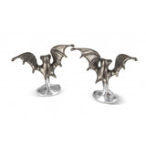 Sterling Silver 'Creepy' Bat Cufflinks