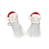 Sterling Silver Hairy Santa Cufflinks