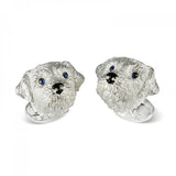 Sterling Silver Border Terrier Dog Cufflinks