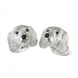 Sterling Silver King Charles Spaniel Dog Cufflinks