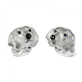 Sterling Silver Hungarian Vizsla Dog Cufflinks