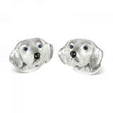 Sterling Silver Beagle Dog Cufflinks