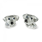 Sterling Silver Jack Russell Dog Cufflinks