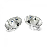 Sterling Silver Dachshund Dog Cufflinks