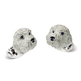 Sterling Silver Golden Doodle Cufflinks