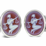 Sterling Silver Zodiac Cufflinks - Libra