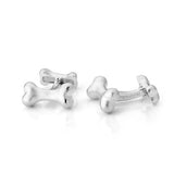 Sterling Silver Dog Bone Cufflinks