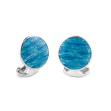 Sterling Silver Turquoise Ocean Haze Cufflinks