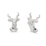 Sterling Silver Kudu Deer Cufflinks