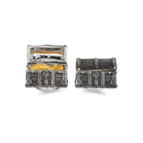 Sterling Silver Treasure Chest Cufflinks