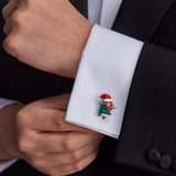 Sterling Silver Christmas Pheasant Cufflinks