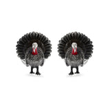 Sterling Silver Wild Turkey Cufflinks