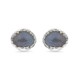 Sterling Silver Geode Cufflinks