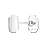 Sterling Silver Art Deco Tiered Cufflinks