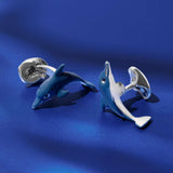 Sterling Silver Dolphin Cufflinks