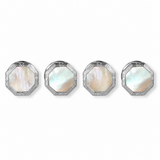 Octagonal Mother-Of-Pearl Dress Stud Set