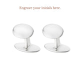 Sterling Silver Baseball Glove Cufflinks