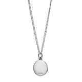 Sterling Silver 18mm Disc Pendant with Chain