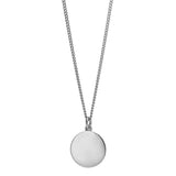 Sterling Silver 18mm Disc Pendant with Chain