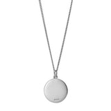 Sterling Silver 20mm Disc Pendant with Chain