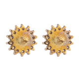 18ct Gold, Diamond and Cultured Pearl Cluster Earrings