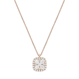 18ct Rose Gold Square Shaped Diamond Pendant