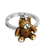 Sterling Silver Teddy Keyring