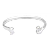 Sterling Silver Bone Bangle