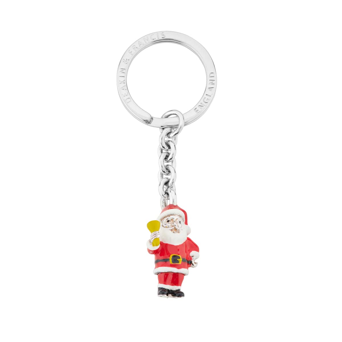 Santa Key Rings Sterling Silver Santa Keyring – Deakin & Francis