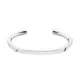 Sterling Silver Ladies Facetted Bangle