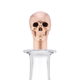 Rose Gold Skull Wine Decanter