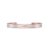 Small Copper Bangle with Pyramid Pattern