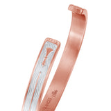 Small Copper Bangle with Wave Pattern