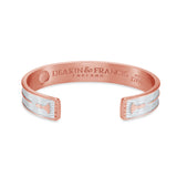 Large Copper Bangle with Wave Pattern