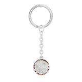 Sterling Silver & Red Enamel St. Christopher Keyring