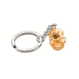 Rose Gold Plated Divers Helmet Keyring