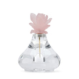 Rock Crystal Perfume Bottle With Rose Quartz Rose Topper